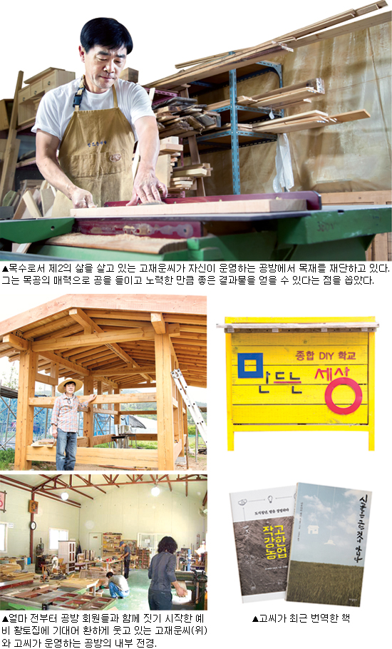 [촌(村), 새 삶을 열다]DIY 목공학교 ‘만드는 세상’ 운영 고재운씨<경북 포항>