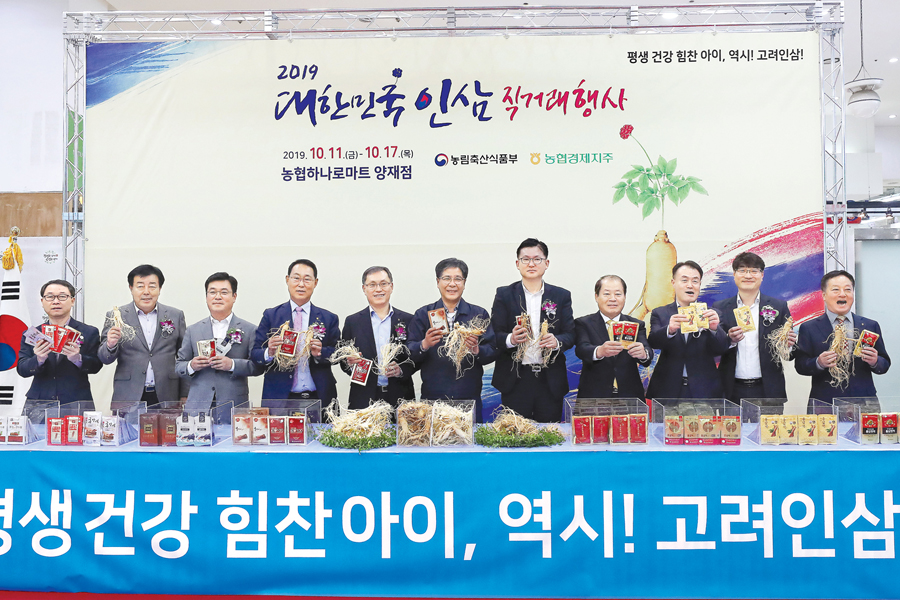 51일간 인삼직거래행사…햇수삼·홍삼 특판