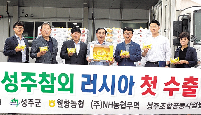 월항농협, 참외 러시아에 첫 수출