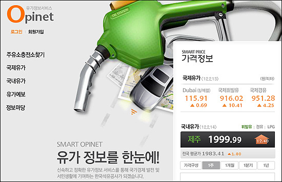제주 휘발유 판매가격 1999.99원 역대 최고