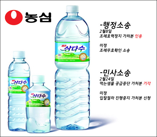 삼다수 공급중단금지 가처분 신청 기각
