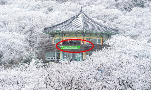 한라산 국립공원 1100고지 휴게소에 웬 프랜차이즈 편의점?