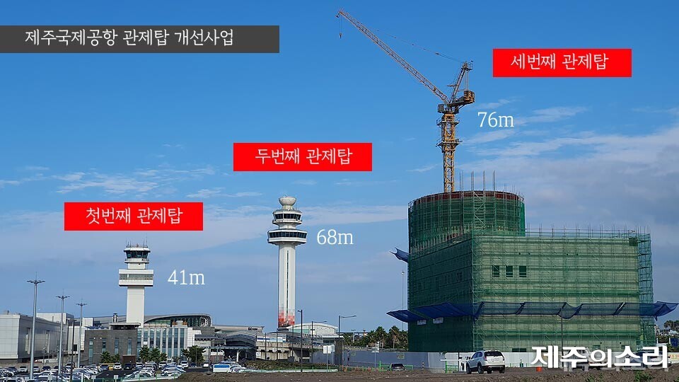 이주호 작은 사고도 안 돼...제주공항 관제탑 공사 재개