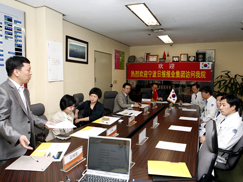 중국 언론 기자단, 영남대학교병원 방문