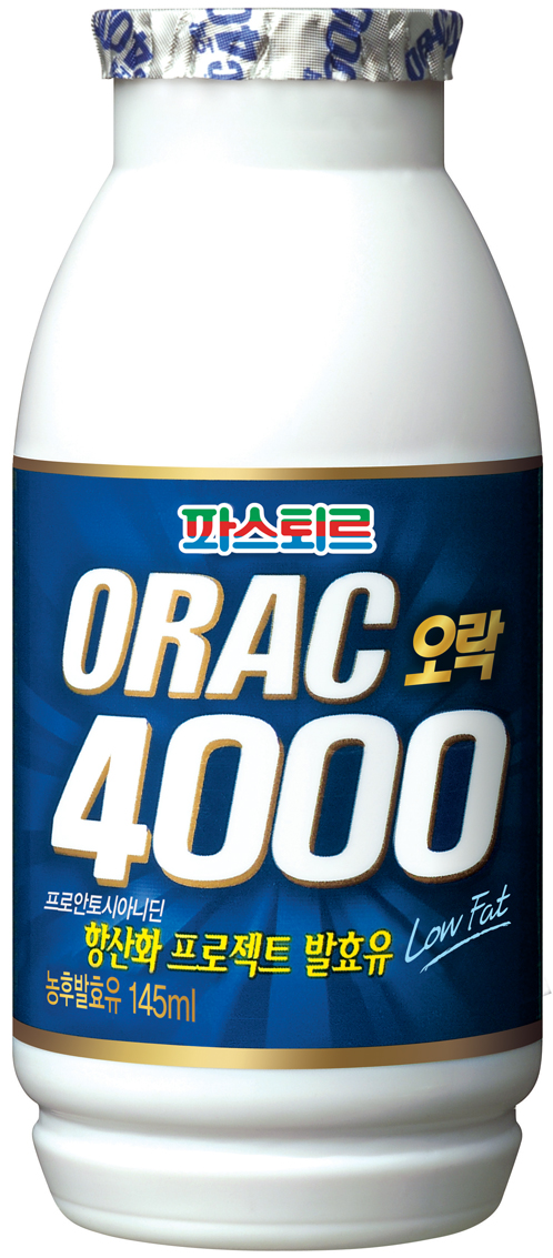 파스퇴르유업, 항산화발효유 오락4000 출시