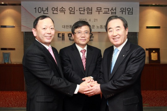 대한통운 10년 연속 무교섭 임단협 체결