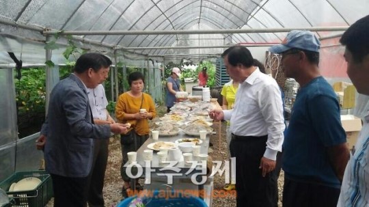 양주 삼수니 농장에서 여주축제 개최