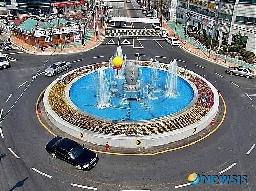 김제시내 회전교차로 전국 모범사례