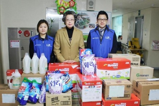 효성, 설 맞아 영락애니아의 집에 생필품 전달