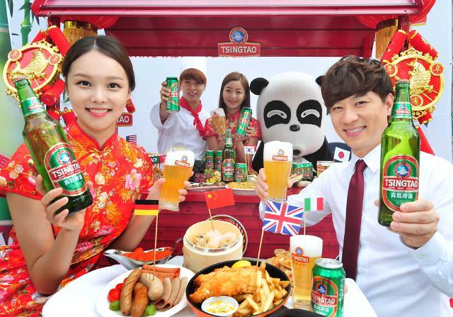 양꼬치엔 칭따오…칭따오 맥주, 맛있는 음식과 함께 해요