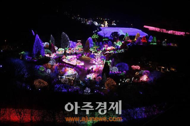 경기 가평 아침고요수목원, 오색별빛정원전 내달 27일까지 연장 운영