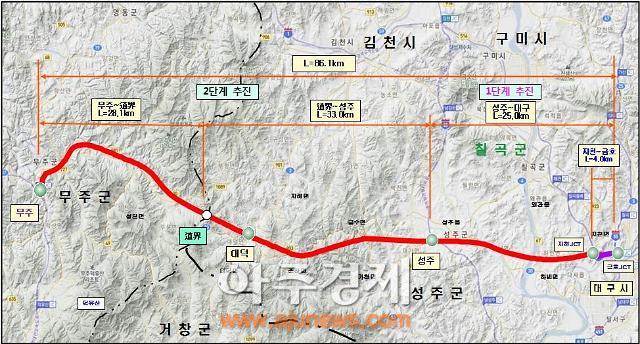 경북도, 무주∼대구(성주~대구)간 고속도로 조기건설 추진