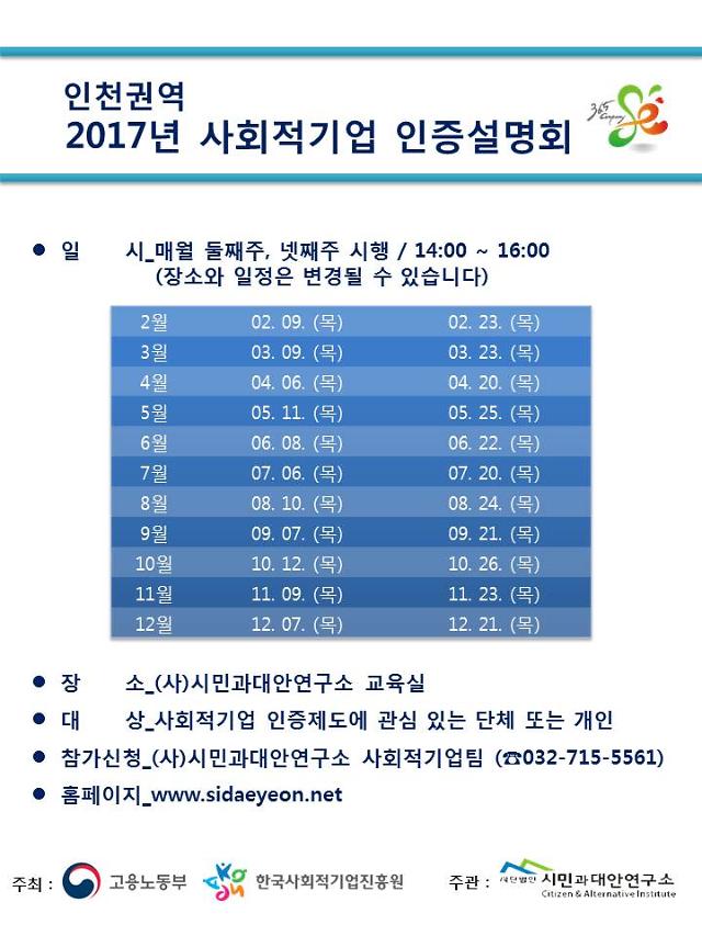 인천시 사회적경제 통합지원기관 (인천시민과대안연구소) , 사회적기업 및 협동조합 관련 교육 