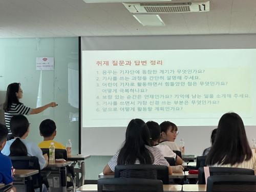 박승원 시장 꿈꾸는 기자단 미래 희망갖고 함께 꿈꾸고 성장하도록 지원할 것