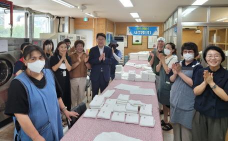 우범기 전주시장, 자활사업 현장 찾아 애로 청취