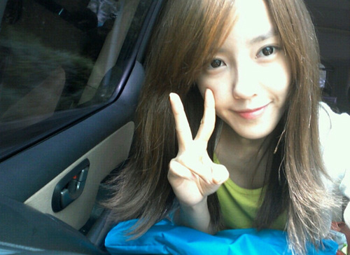 티아라 효민,  2주년 기념셀카!,,,  감독님,  보고있,,, 으세요!? 