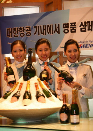 대한항공, “명품 샴페인의 맛과 향을 느껴보세요”