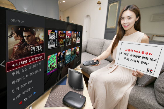 KT 올레 tv “우퍼 스피커 증정 이벤트 참여하세요”