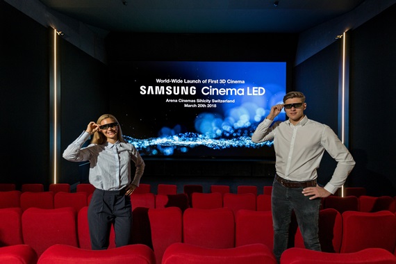 삼성전자, 세계 최초 3D 시네마 LED 상영관 개관