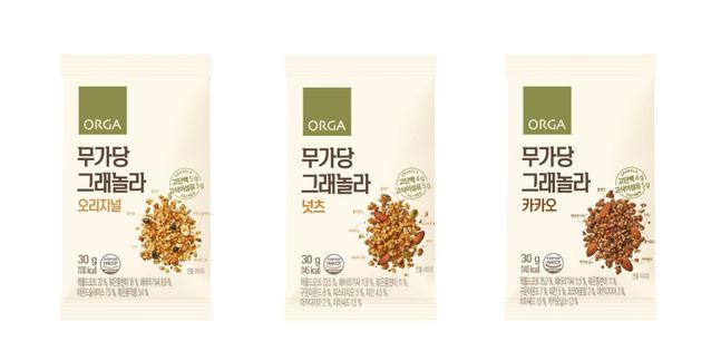 풀무원 올가홀푸드 ‘무가당 그래놀라’ 3종 출시