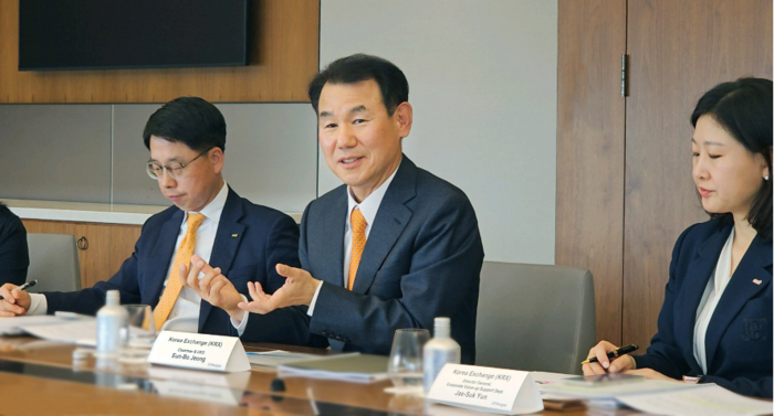 [포토] 정은보 한국거래소 이사장, 美·日서 K-밸류업 세일즈