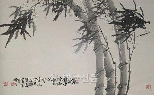 [예술작품산책] 대구고법청사 5층 서근섭 화백作 청죽