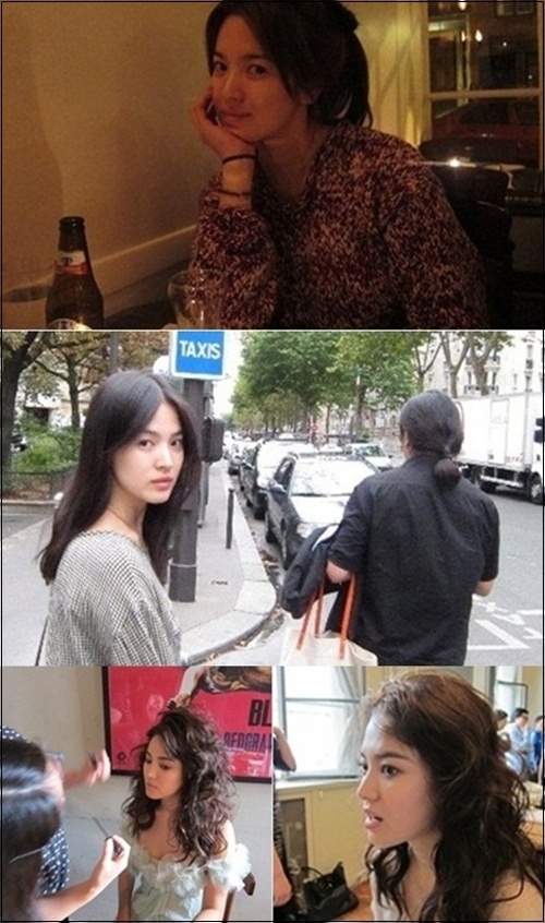 송혜교 파리 사진 공개… 여신포스에 네티즌들 관심집중