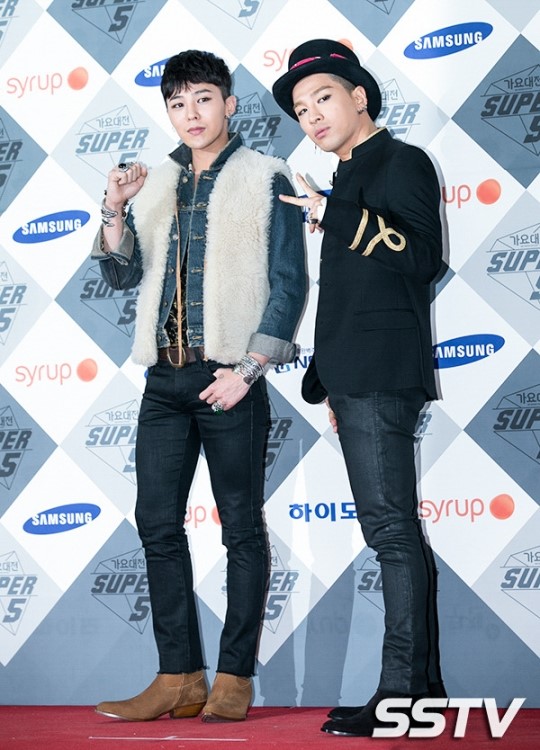 지드래곤(GD)X태양, 까리하네~ (가요대전) [SS포토]