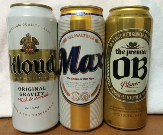[술 이야기] 국산 맥주는 맛이 없다? ① 맥스·더 프리미어 오비·클라우드 올 몰트 비어 삼형제