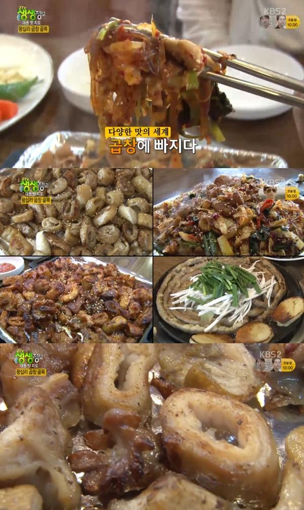 2TV 저녁 생생정보 왕십리 곱창 골목, 막창 맛집 연탄불에 굽는다
