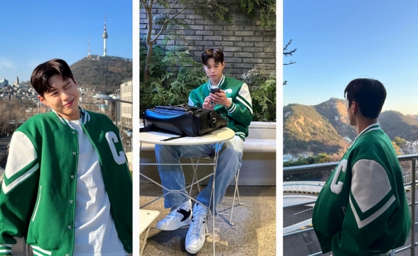 박보검, 상큼한 매력 발산 연두빛 바람 불어와 봄꽃 옷을 입힌다