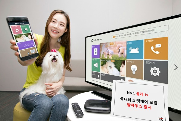 올레 tv, 국내 최초 펫 케어 포털 왈하우스 출시