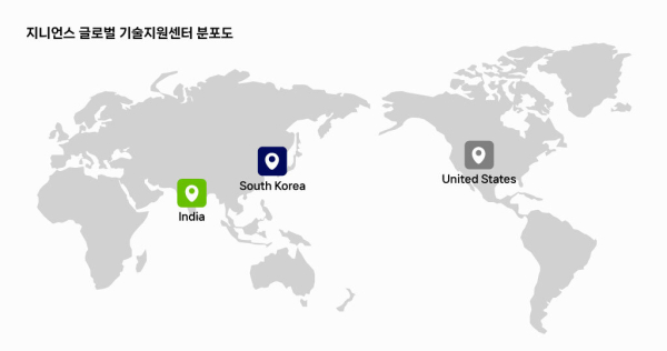 지니언스, 인도 벵갈루루에 글로벌 기술지원센터 개소
