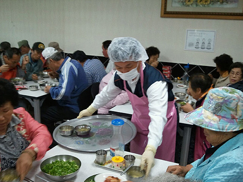 한전산업개발 포항지점, 독거노인 무료배식 봉사