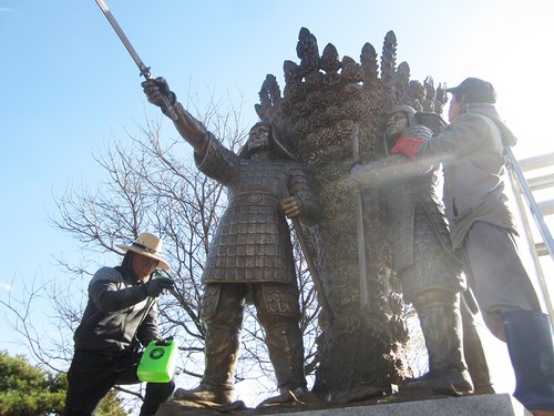 경산시, 상징공원 한 장군·오누이상 새단장