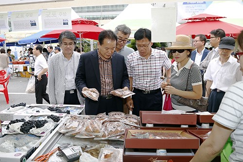 상주시 수도권 농특산물 직거래장터 대박