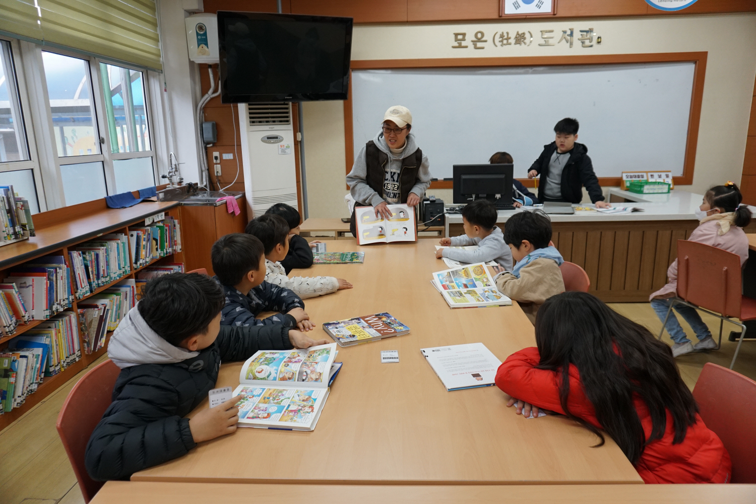 경산 와촌초, 독서활동 아침 북 소리 우렁차다
