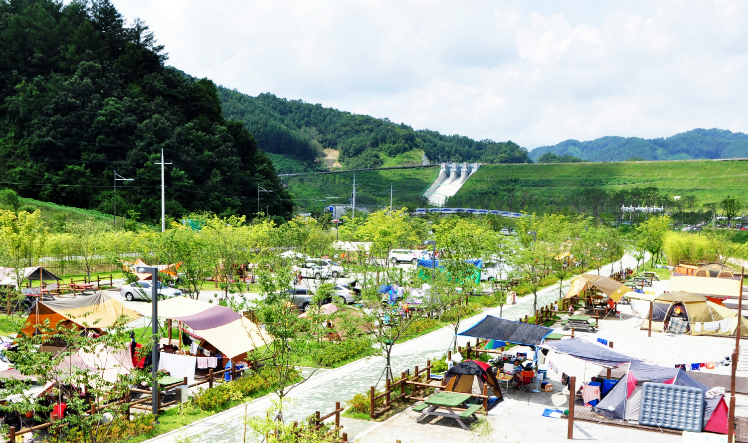 김천부항댐 산내들 오토캠핑장