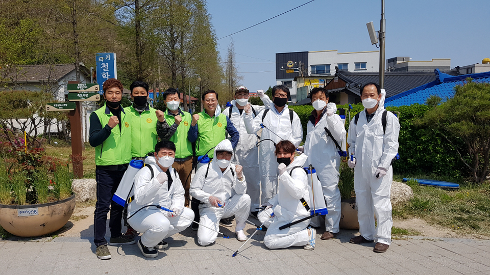 포항송림로타리클럽, 철깊숲 등 방역 봉사활동 구슬땀