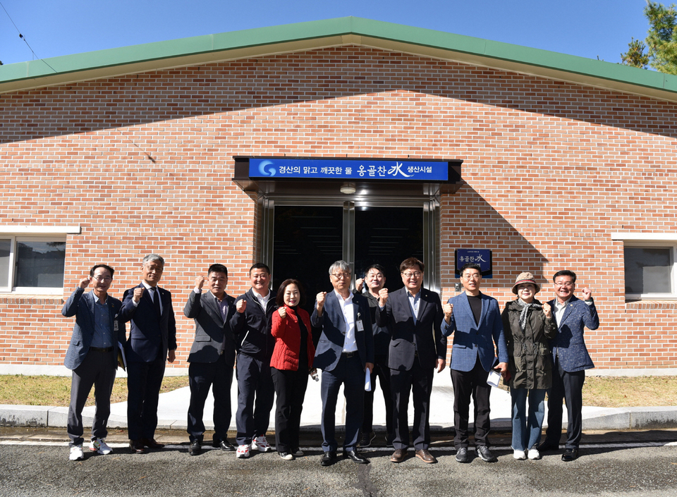 경산시의회 산업건설위, 옹골찬수 생산시설 등 주요사업장 2개소 현장 점검