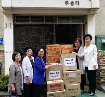 마포구약, 여성장애인 자활센터 맑음터 방문