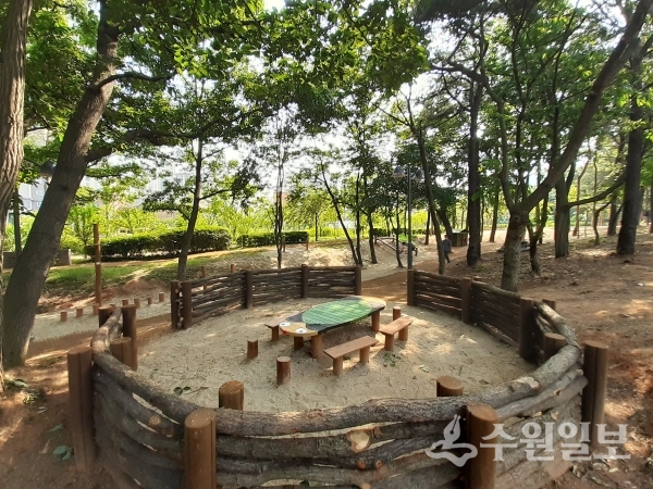 권선구, 어린이 위한 산울림공원 체험 숲 놀이터 개장