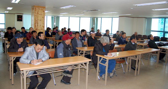 양구 과수농가 영농기술교육