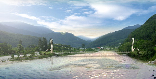 정선 아우라지 출렁다리 4월 착공