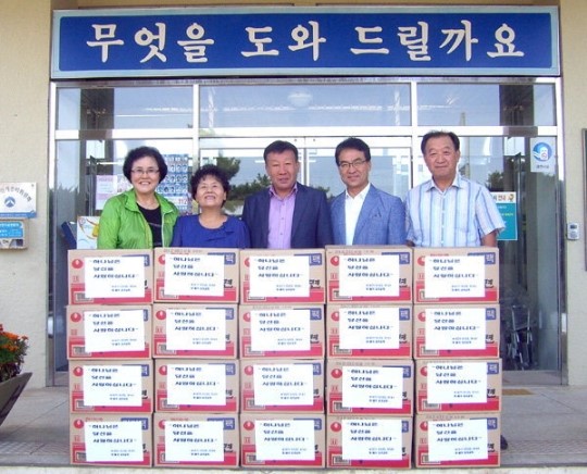 양양 물치감리교회 후원물품 전달