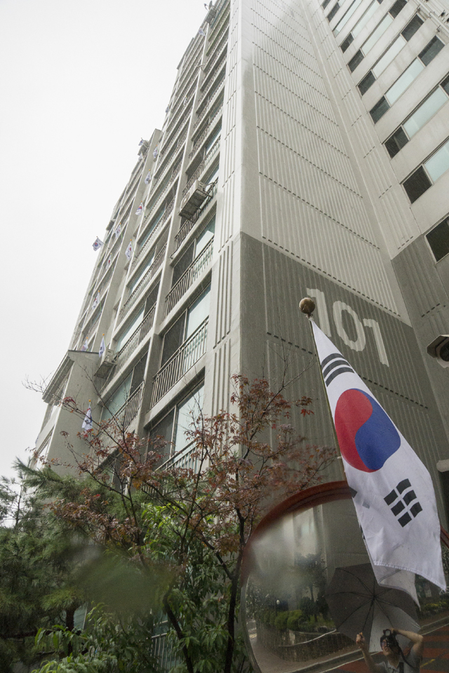 [춘천]소양로 현대아파트 태극기 달기
