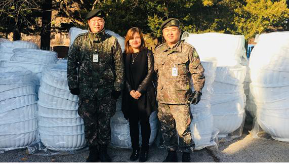 [화천]동송읍사무소 군부대 화분 기증