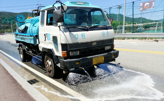 [양구]양구 살수차 폭염대응 동참