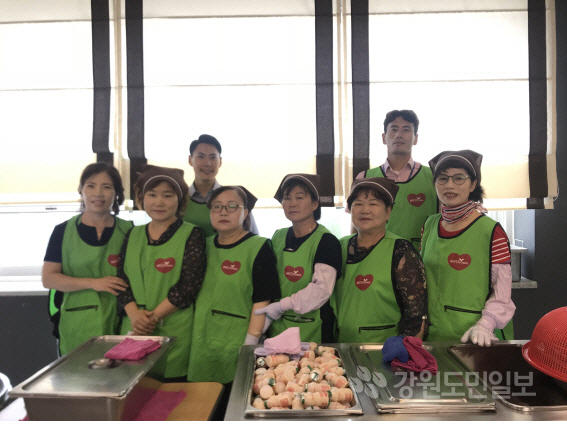 한국건협 남부노인복지관 배식봉사
