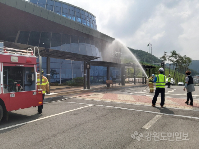 [횡성]둔내역 화재대비 소방훈련